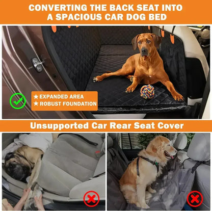 Hard Bottom Back Seat Extender + (FREE Dog Bed)